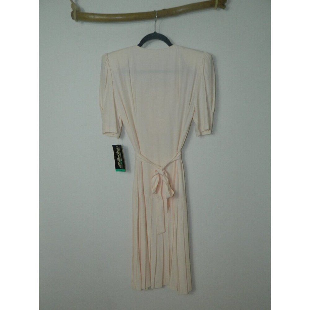 All That Jazz Dress Vintage 80's CottageCore Removable Dickie Junior Size 9/10 - Picture 11 of 15